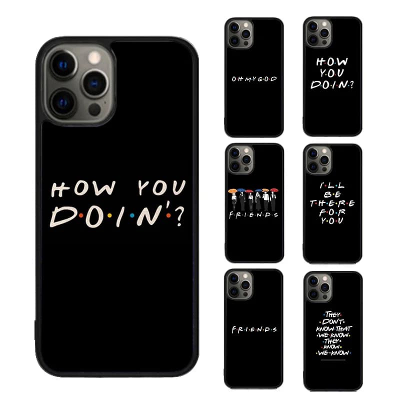 Amici programma televisivo come doina Custodia per telefono per iPhone 17 Air 15 16 16e 14 13 Pro Max Coque 12 11 Pro Max PLUS fundas cover