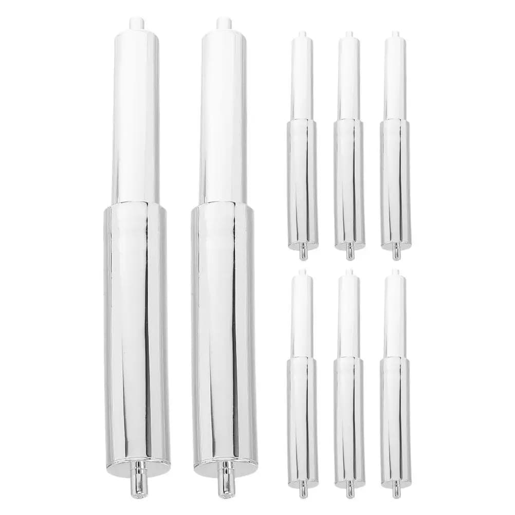 Set di 8 Aste di Ricambio per Portarotolo Carta Igienica, Asta Centrale Estensibile in Acciaio Inox con Molla per Uso Universale