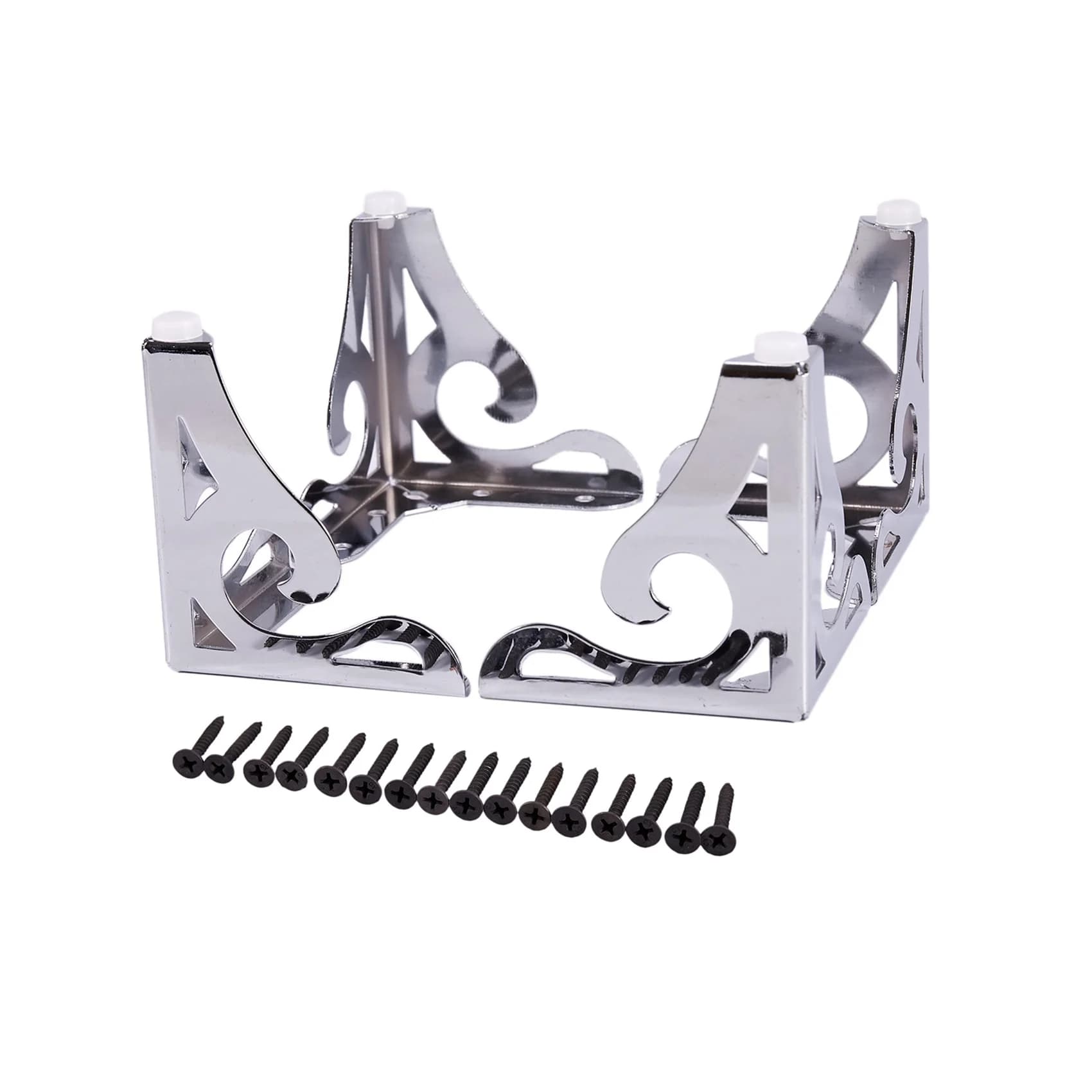 Gambe per Divano in Metallo Traforato Stile Moderno TFTP, Set da 8 (10CM) per Divani, Tavoli, Armadi e Credenze