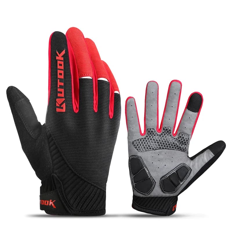 Outdoor Sports Gloves Men's Fitness Gloves Long finger Winter Windproof Cycling Gloves Road Bike Tactical Gloves MTB KF401