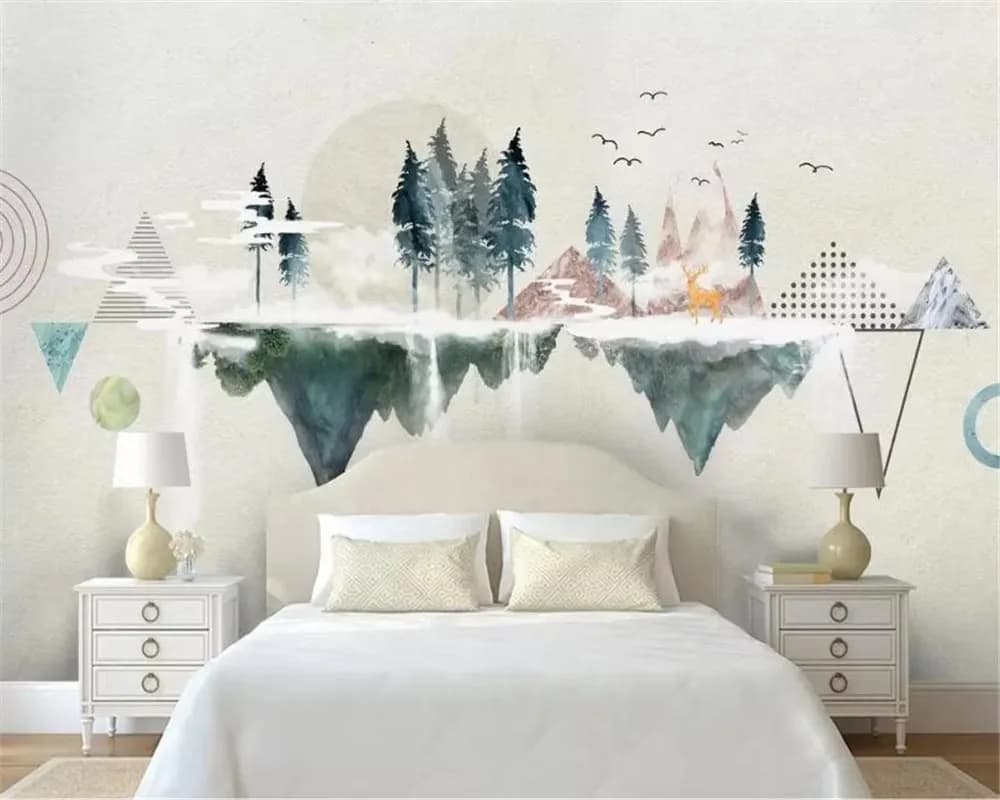 Personalizzato 3d carta da parati murale Individualità astratta linea geometrica quadrati TV sfondo muro carta da parati per pareti 3 d