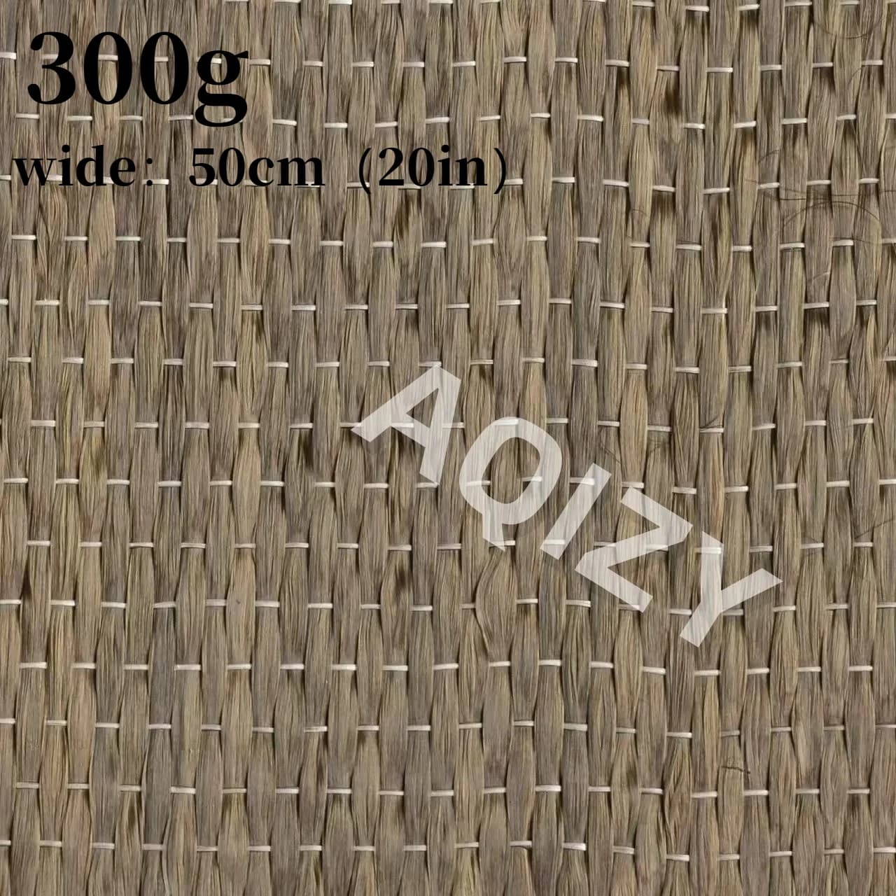 300g Basalt cloth unidirectional cloth 300g black or original color building reinforcement repair road crack width 50cm（20in）