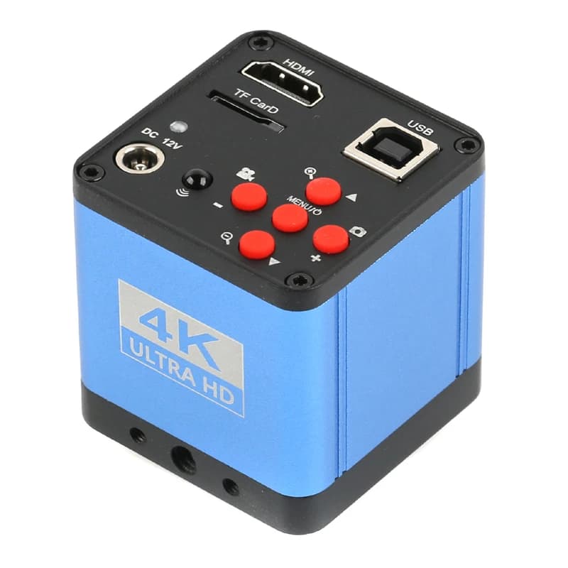 50MP FHD 1080P 4K HDMI USB Digitale Elettronico Industriale Video Microscopio Fotocamera C-Mount TF Card di Stoccaggio Immagine Videoregistratore