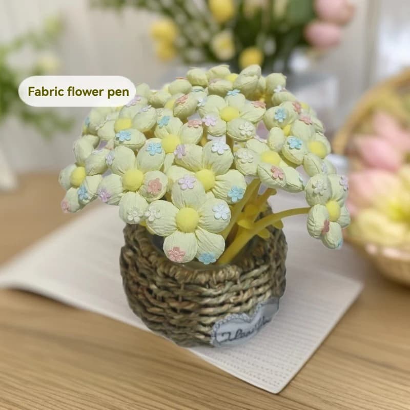 4PCS Popular New Exquisite Color Flower Pen Gel Pen Durable Internet Red Weaving Flower Pen Cute Gel Pen