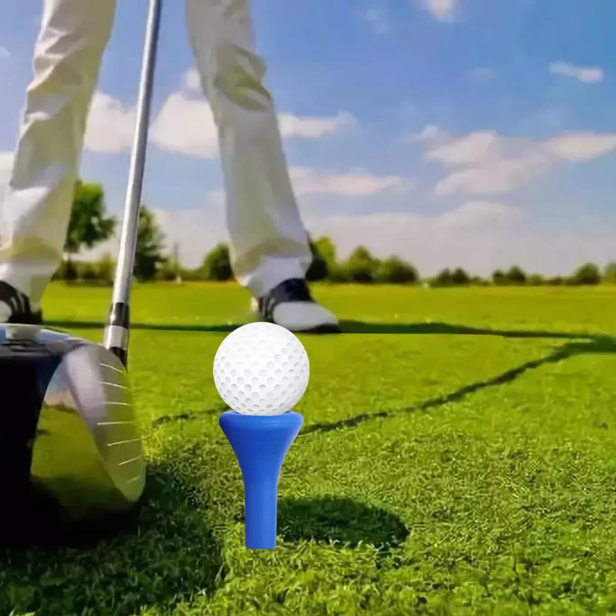 5 Pezzi Tee da Golf in Plastica da 5,4 cm, Professionali, per Allenamento, Colori Assortiti, Leggeri, Riutilizzabili, per Interni ed Esterni
