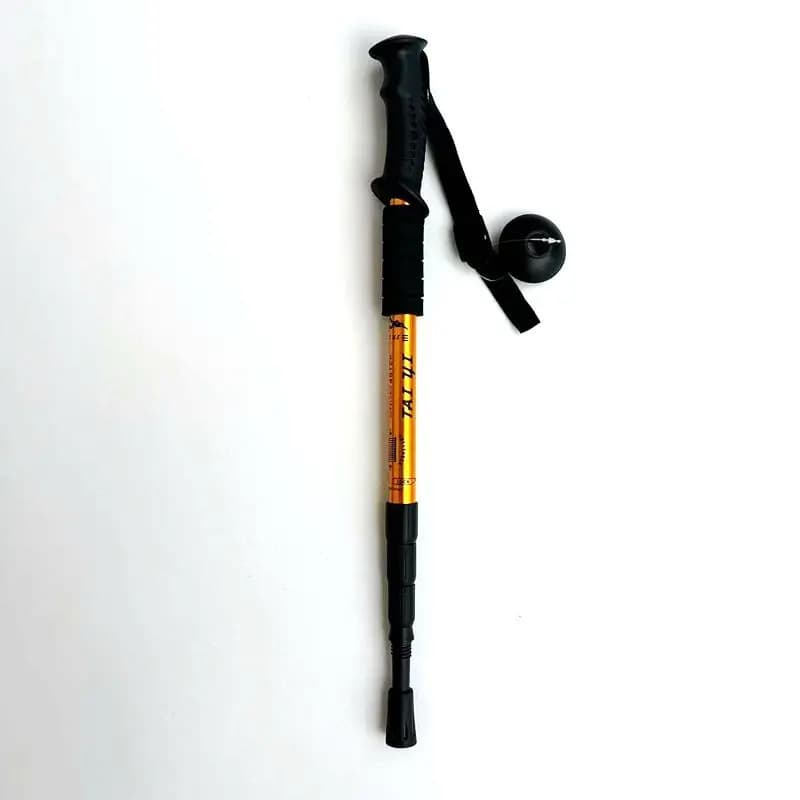 Bastone da Trekking Pieghevole per Esterni a 4 Sezioni, Bastone Telescopico Portatile Leggero per Escursionismo, Campeggio e Arrampicata