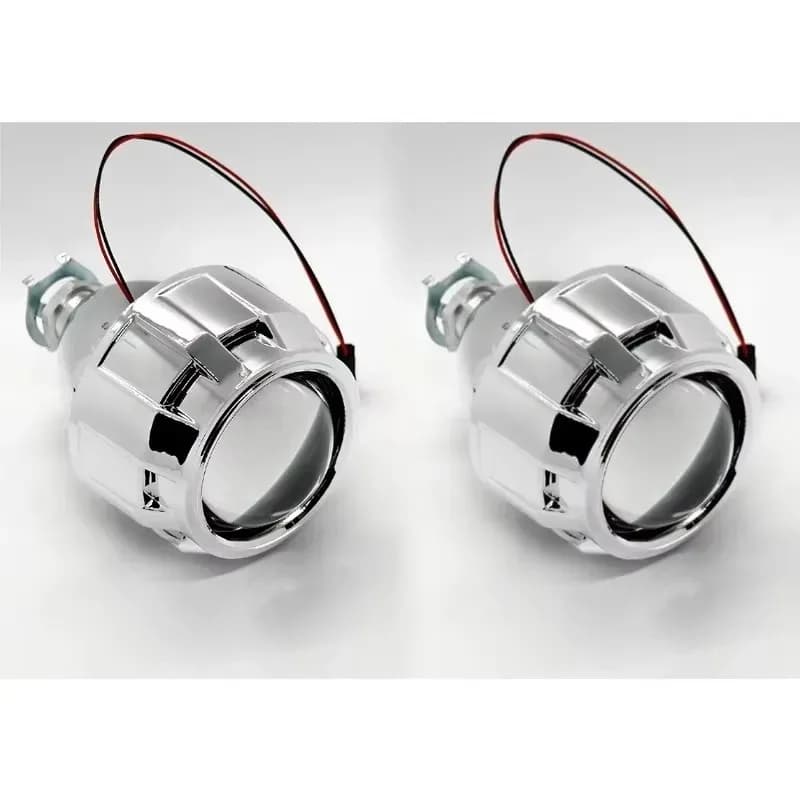 Faro Proiettore Bi-Xenon HID Universale da 2,5 Pollici per Moto e Auto, Compatibile con Lampadine H1, H4, H7