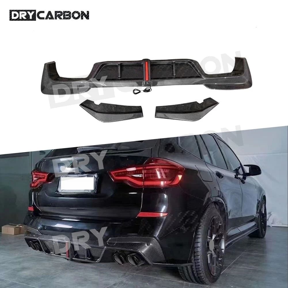 Carbon fiber bumper Rear Lip Diffuser Spoiler Splitter For BMW X3M F97 2018-2021 Diffuser Rear Lip Mento Canard Body Kit FRP
