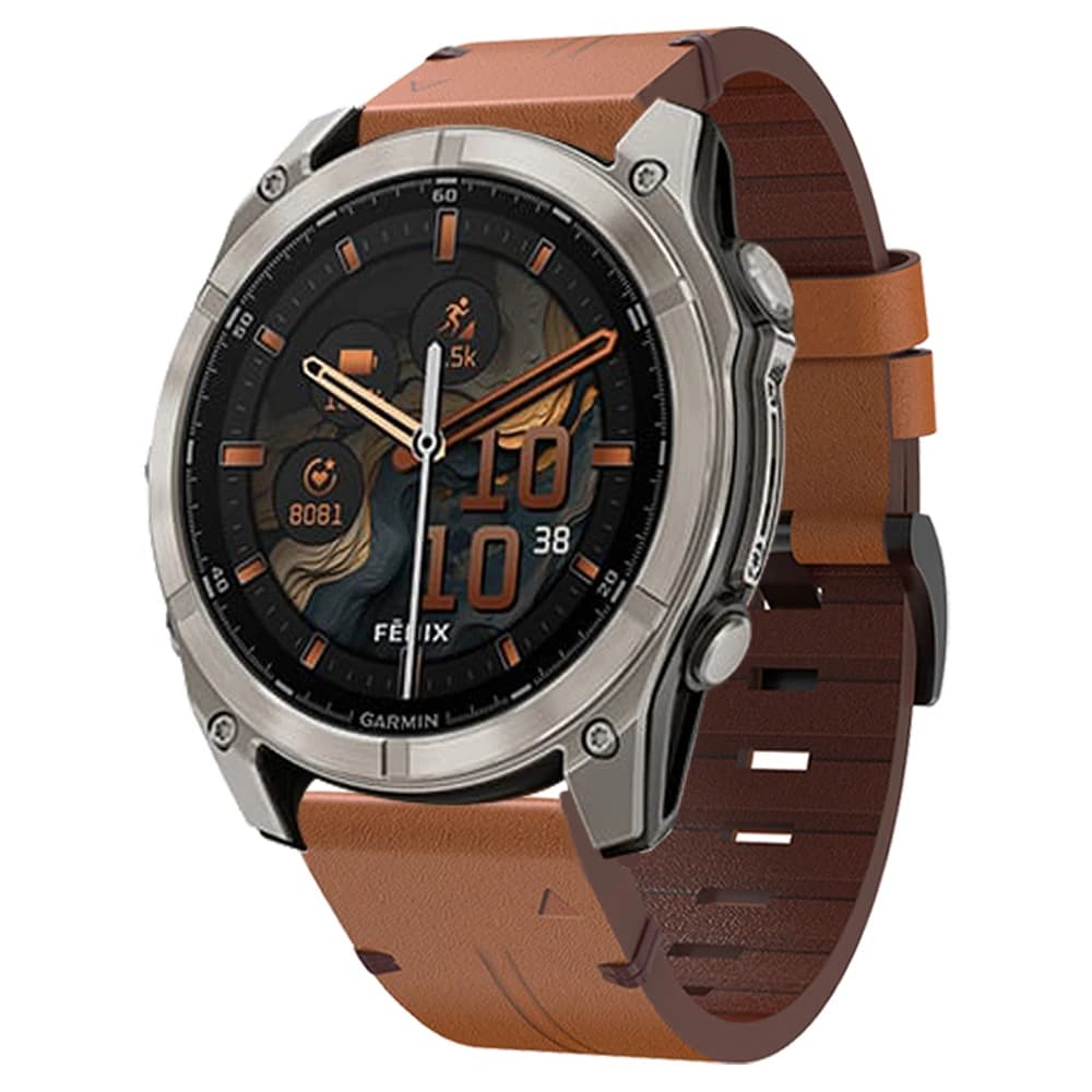 Cinturino QuickFit in vera pelle 22mm 26mm per Garmin Fenix 8 E 7 6 5 3HR 47mm cinturino Fenix 8X 7X 6X 5X 51mm Epix Pro braccialetto