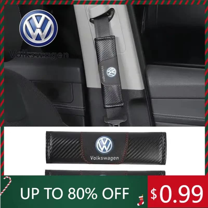 VW Volkswagen Jetta MK5 Golf Car Safety Belt Covers, Volkswagen Polo Golf Touareg Passat B5 Touran Be