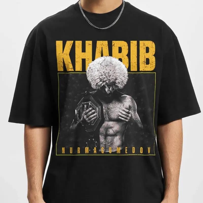 Maglietta vintage stile bootleg Khabib Nurmagomedov Vi