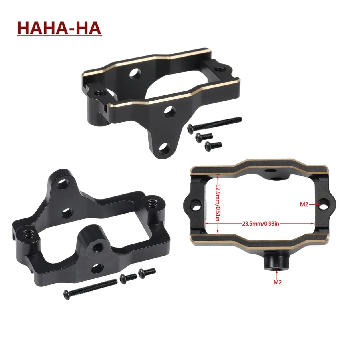 9.3g CNC ottone sterzo Servo Mount per 1/18 RC Crawler TRX4M 9739 Defender Bronco parti di aggiornamento