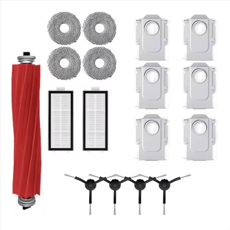M04K Per Roborock Q Revo Maxv/Q Revo S/Q Revo Pro Kit di accessori Spazzola laterale principale Sacchetto per la polvere Filtro Hepa Mop Panno