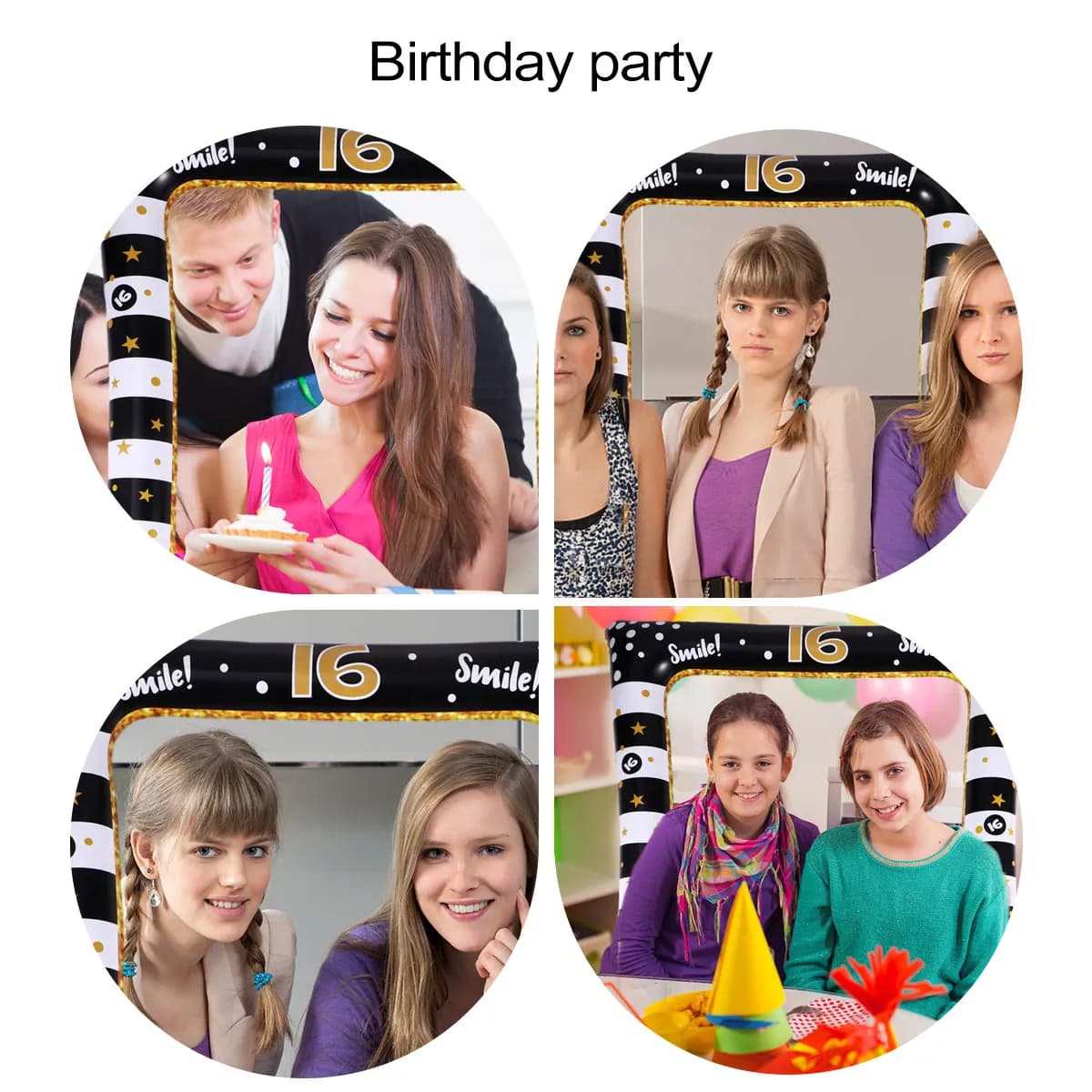 Inflatable Photo Prop Selfie Picture Frame Party Frames Birthday Booth Props Photobooth