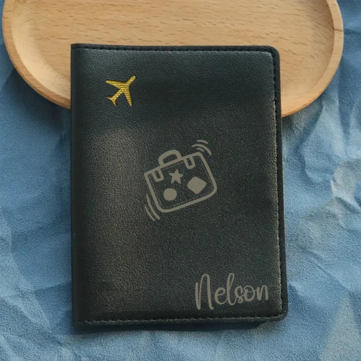 Porta Passaporto Personalizzato in Pelle, Regalo di Pasqua, Stile Vintage per Viaggi