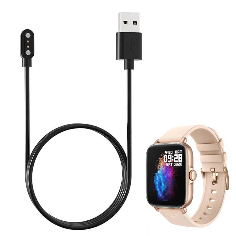 Adattatore per caricabatterie dock per smartwatch Cavo di ricarica rapido USB Cavo per accessori per orologi intelligenti COLMI P28 Plus