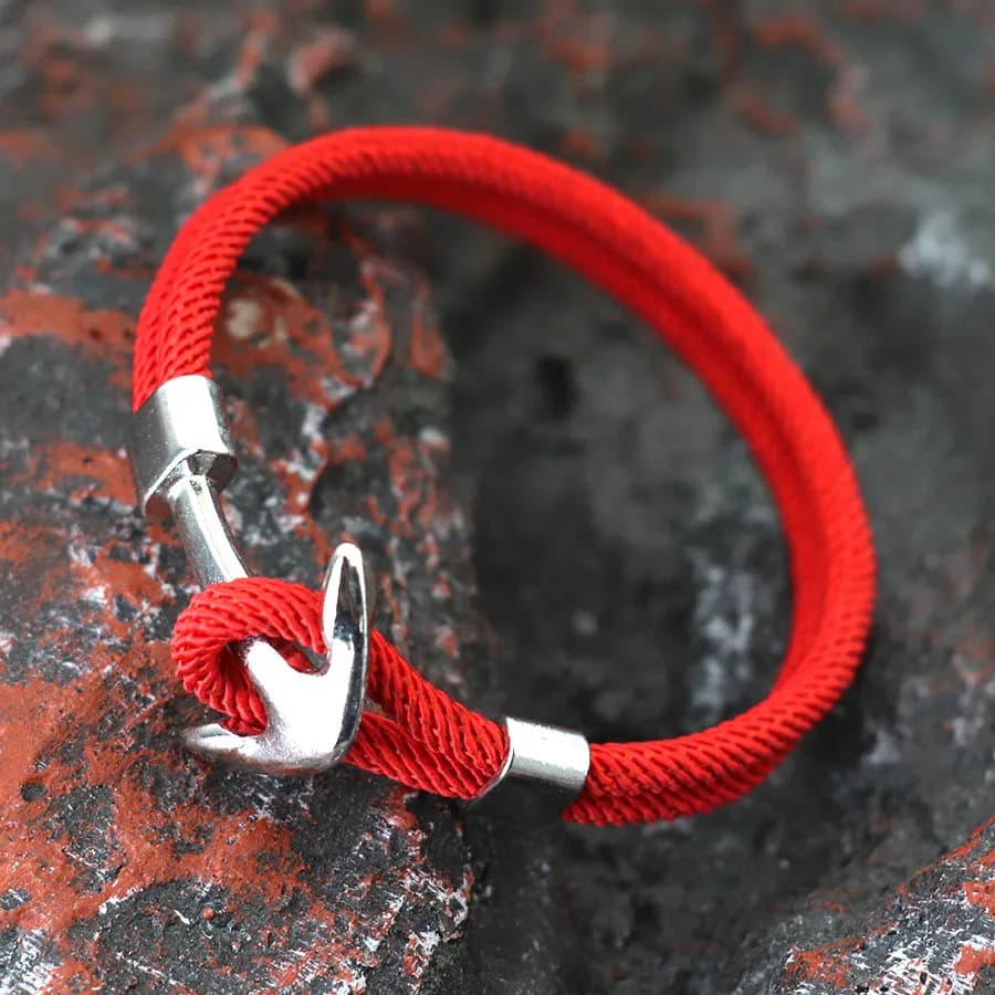 Bracciale da uomo con ancoraggio 4mm bicilayer Milan String Bracciale nautico marino Sport all'aria aperta Tessuto avvolgente Braslet Accessori Hombre