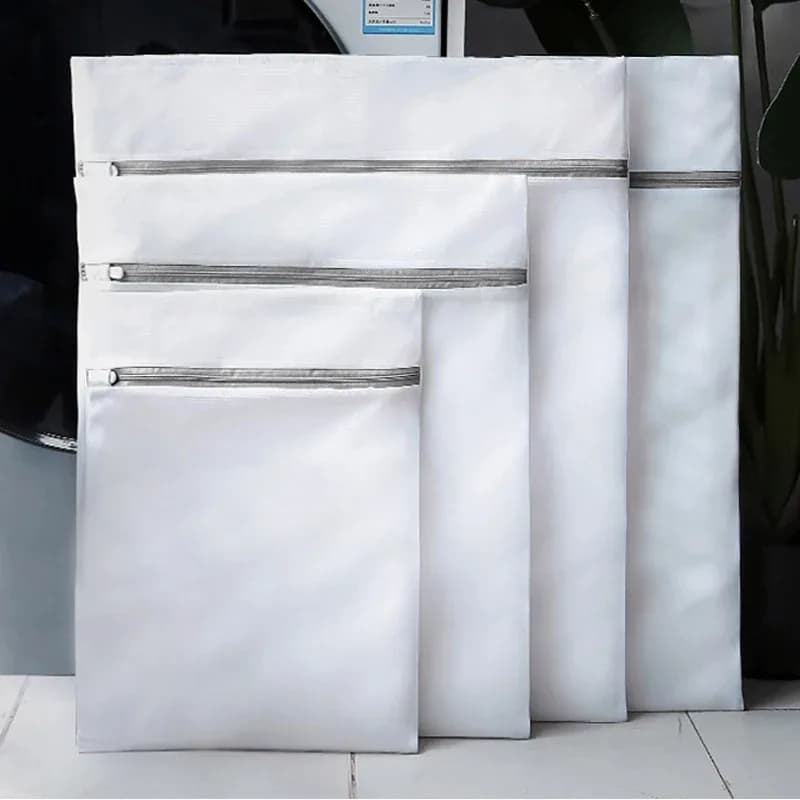 1PC Fine Net Laundry Bag Clothing Care Washing Machines Dirty Laundry Basket Travel Shoes Mesh Bags Woman Bra Clothes Organizer