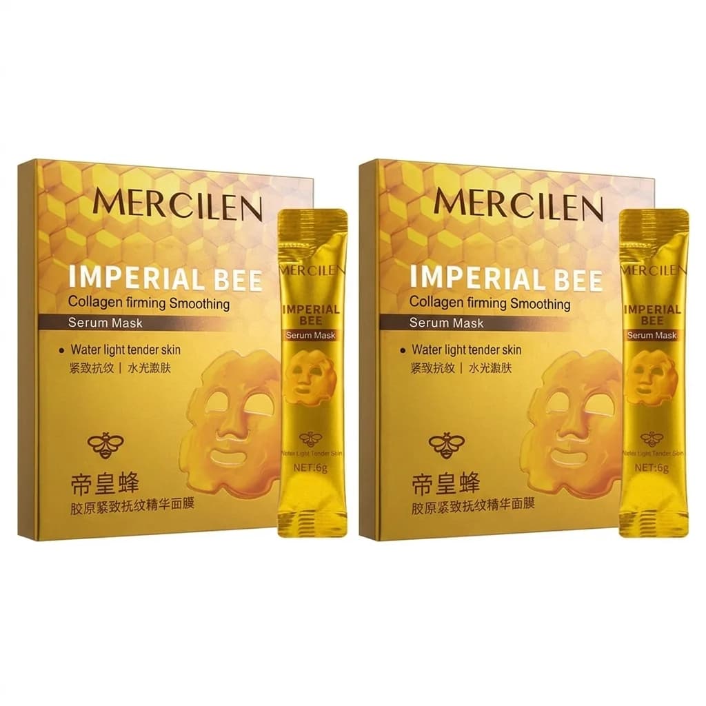 Maschera Peel-Off alla Propoli d'Api Imperiale, Maschera Viso Antirughe e Liftante al Collagene, Maschera Idratante e Riparatrice per la Pelle, 10/20 Pezzi