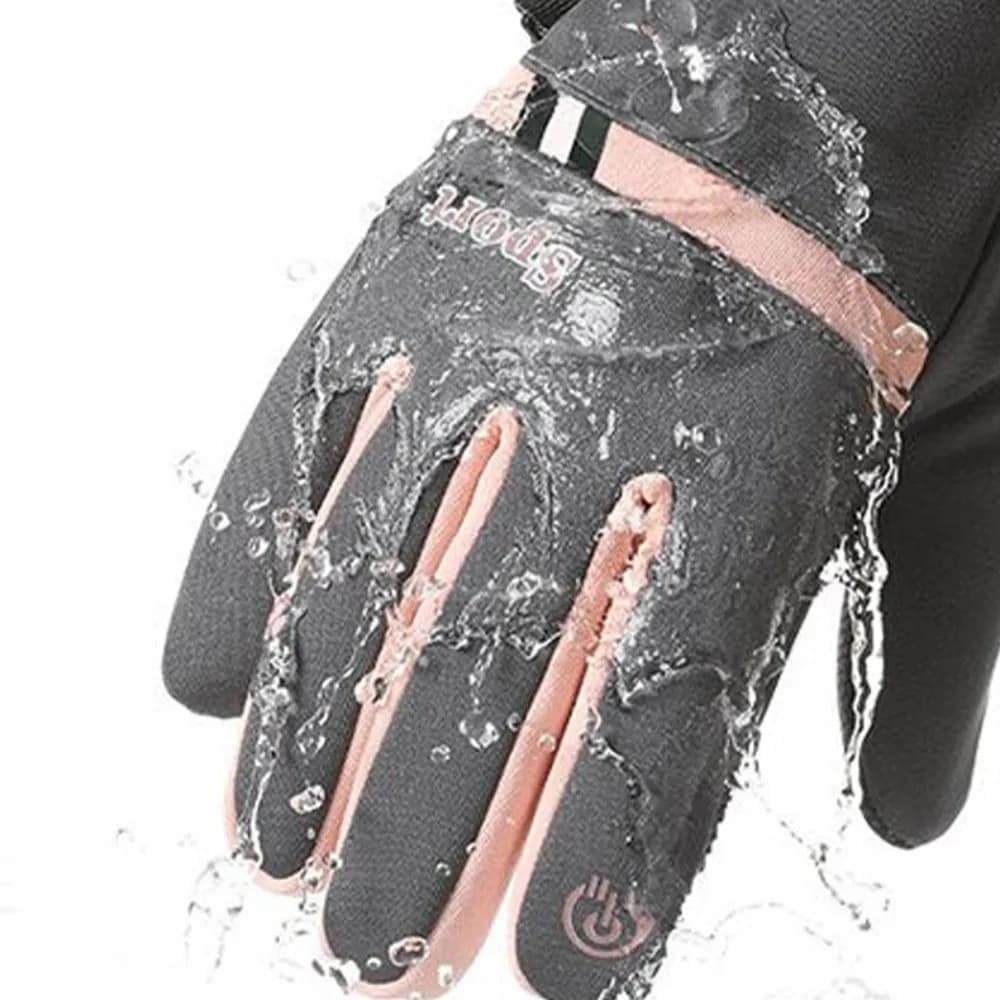 Guanti da ciclismo invernali in pile termico Fibbia con blocco Touch Screen Guanti da ciclismo spessi Guanti da esterno caldi antiscivolo a prova di freddo