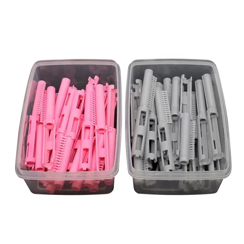25 pcs/box Eco-Friendly Plastic Sliding Hair Curling Roller Permanent Wave Of Hair Radicals Salon Styling Accessories