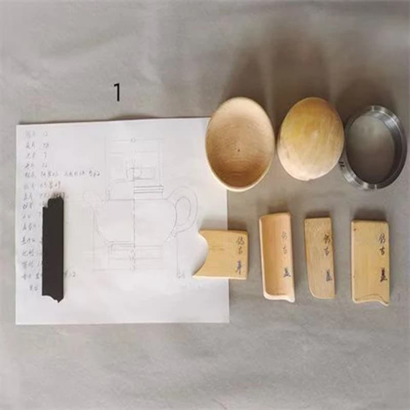 Kit iniziale per ceramica - Set completo di utensili manuali con modelli di teiera per teiera in argilla viola che realizza principianti e artisti artigianali fai-da-te