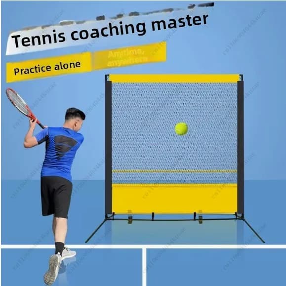 Rebound Network for Tennis Training - Single-player with back of wall for tennis racket practice