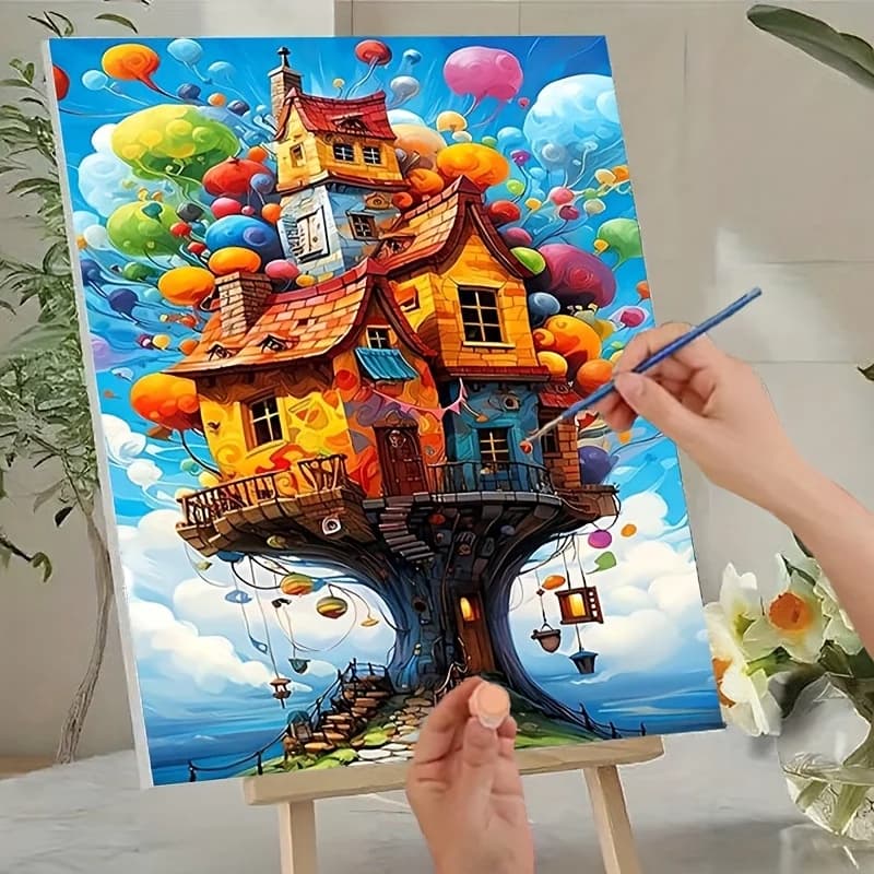 Professional Art Use, 1pc frameless Adult Number Painting Kit, Artistic Gift, Paint by Numbers - Includes Acrylic Paints, Canvas