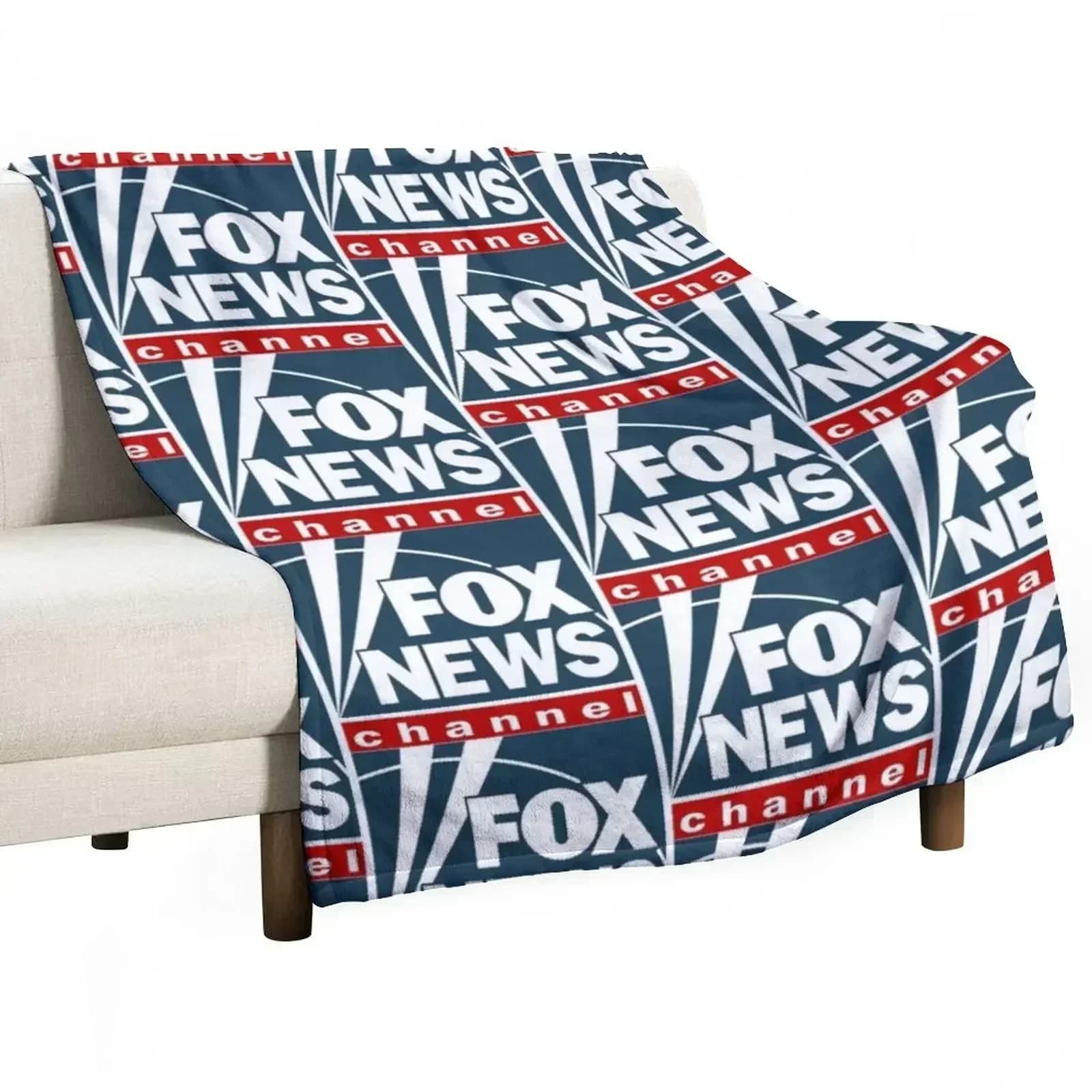 F O XNEWS Logo Throw Blanket Sofa Throw Sleeping Bag Polar Flannels Vintage Softest Blankets