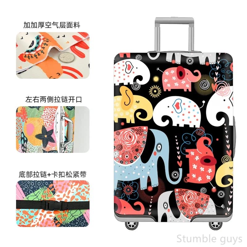Copertura Protettiva Elastica Premium per Valigie, Antipolvere e Antigraffio, Accessorio da Viaggio Resistente per Tutti i Viaggi