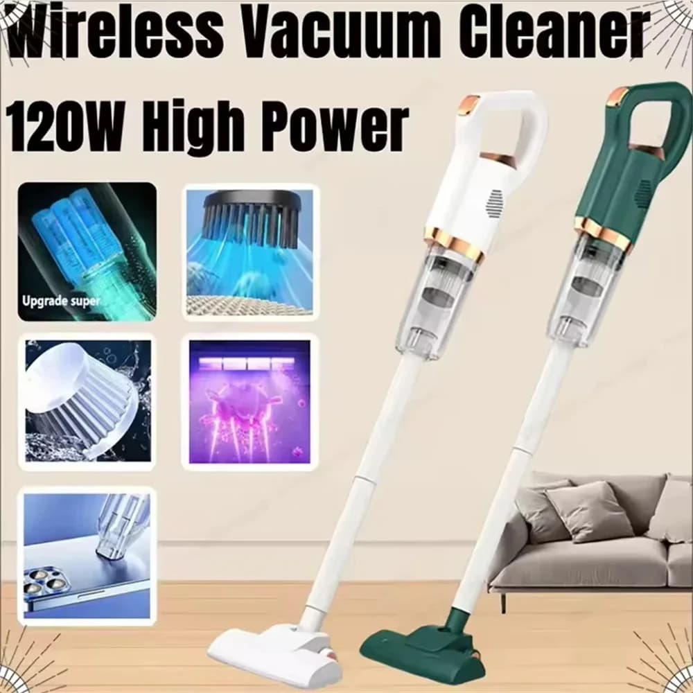 Aspirapolvere wireless portatile Spazzatrice ad acqua ad aspirazione forte Robot di pulizia ricaricabile portatile 2 in 1 per uso domestico e in auto
