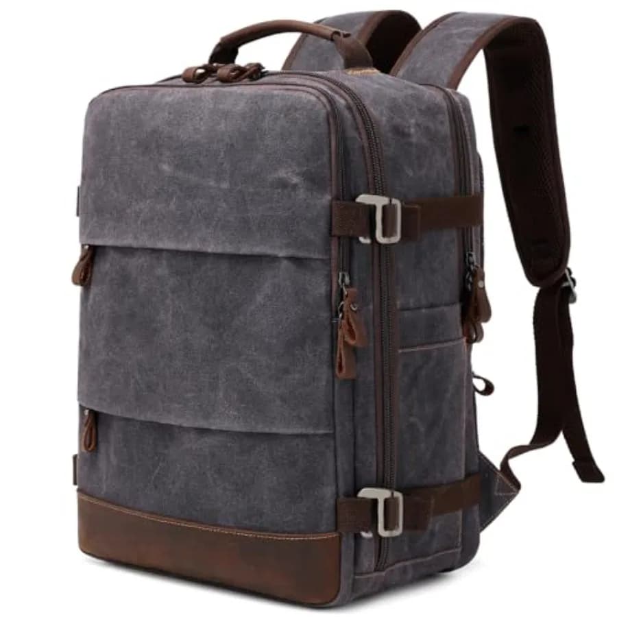 Zaino da Viaggio per Uomo, Zaino da Cabina Approvato per il Volo, Zaino per Oggetti Personali, Zaino per Laptop, Zaino Casual da Giorno, Borsa da Weekend per Affari