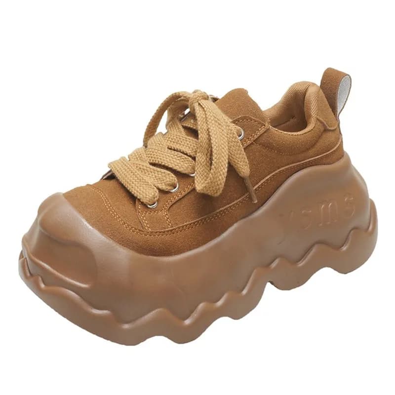 2026 New Women's Thick Bottom Platform Shoes Summer Autumn Style Heightening Casual Sports Shoes Comfortable All-Match Sneakers