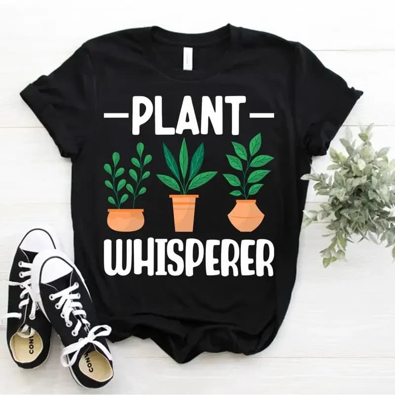 Funny Gardener Succulent Pot Plant Gardening Plant Whisperer T Shirt Size S 5xl
