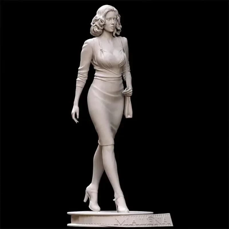 1/24 1/18 Kit modello in resina The Star Monica Figurine non verniciato RW-1373 dipinto