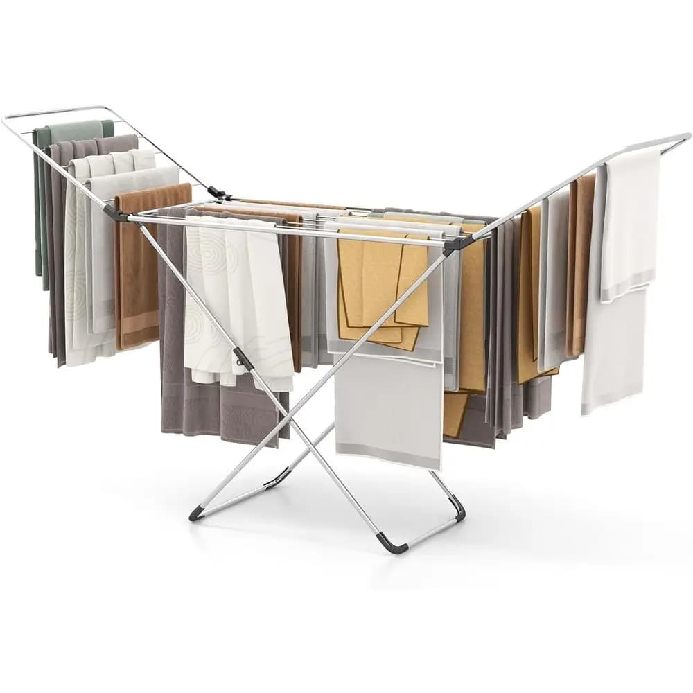 Foldable stretcher, light stretcher with adjustable wings, 20 rods, space saving clothes