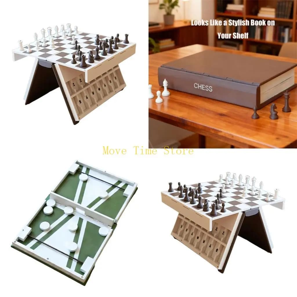 Scacchi e dama in plastica 92ME Gioco Scacchi pieghevoli Scacchi per principianti