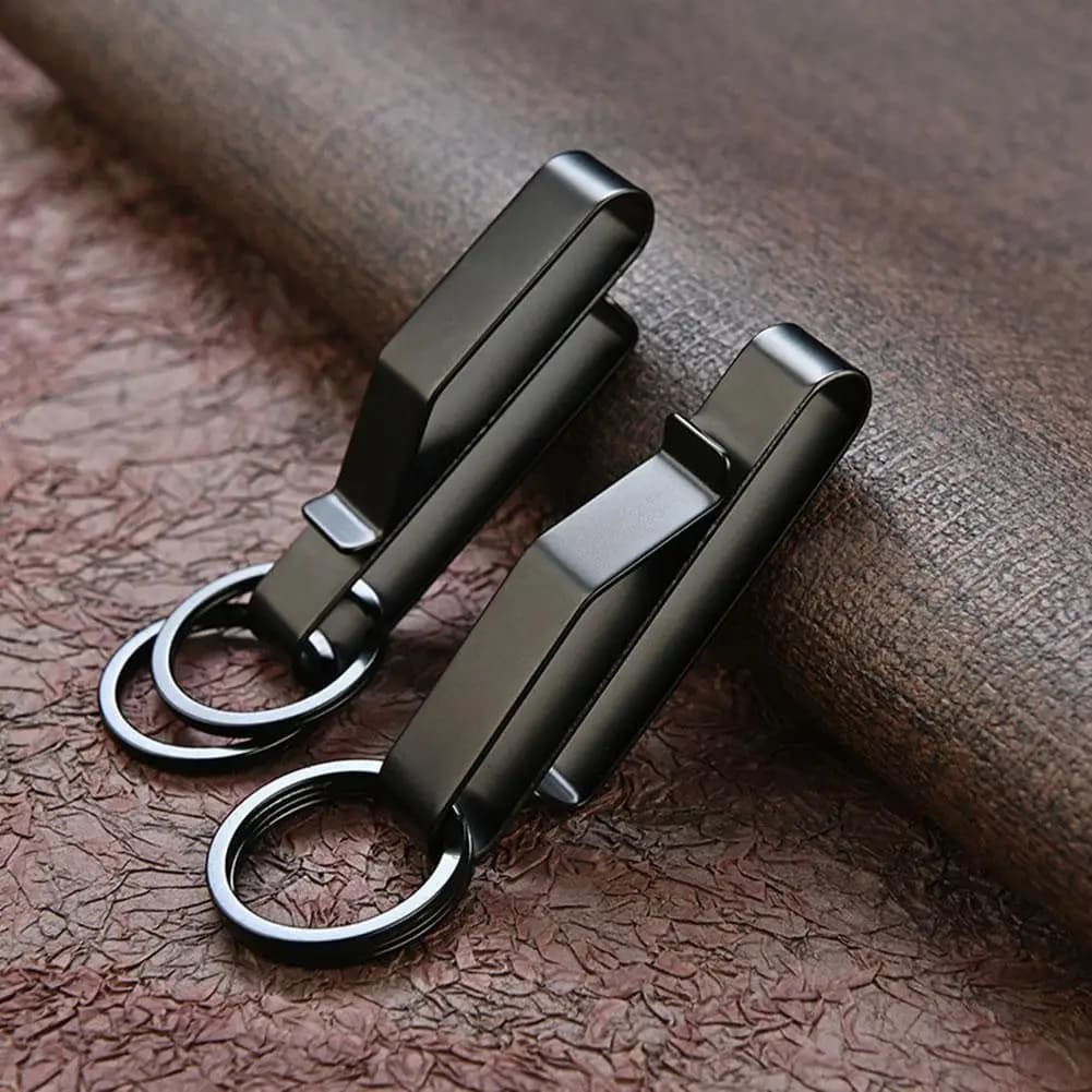 Steel Belt Hook Carabiner Car Keychain Belt Hanger Bottle Hook Hook Camp Water Holder Tactical Outdoor EDC Tool