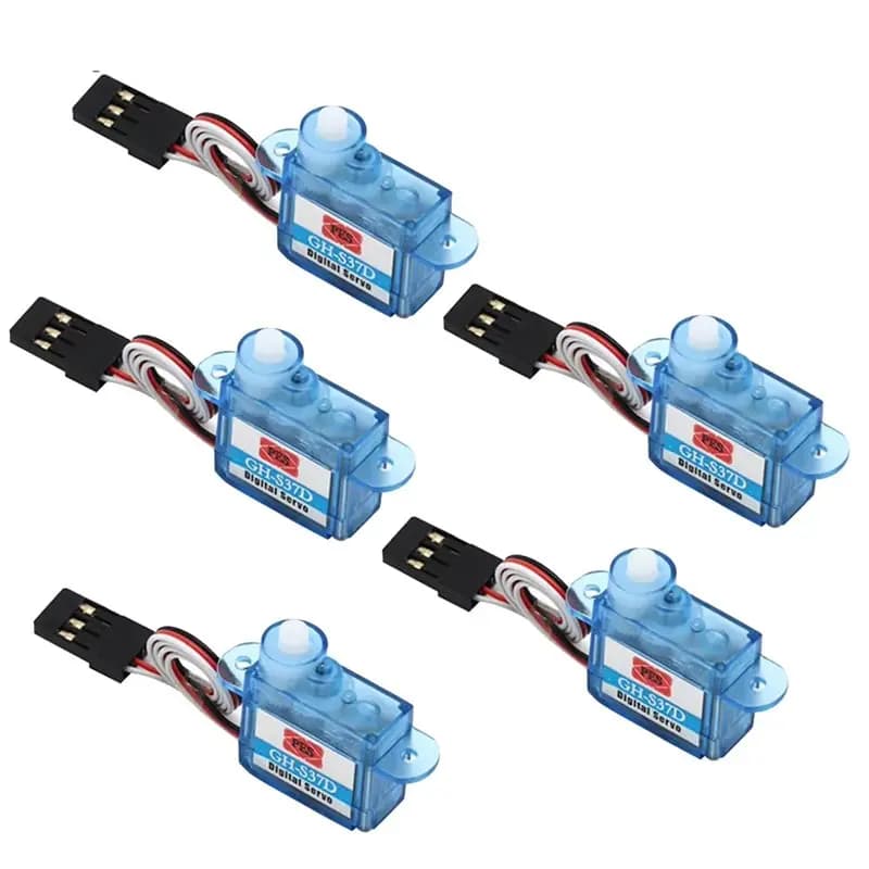 AT82-Digital Servo Mini Micro Servo 5 Pcs 3.7G Hollow Cup For RC For RC Plane Helicopter Boat Car Parts