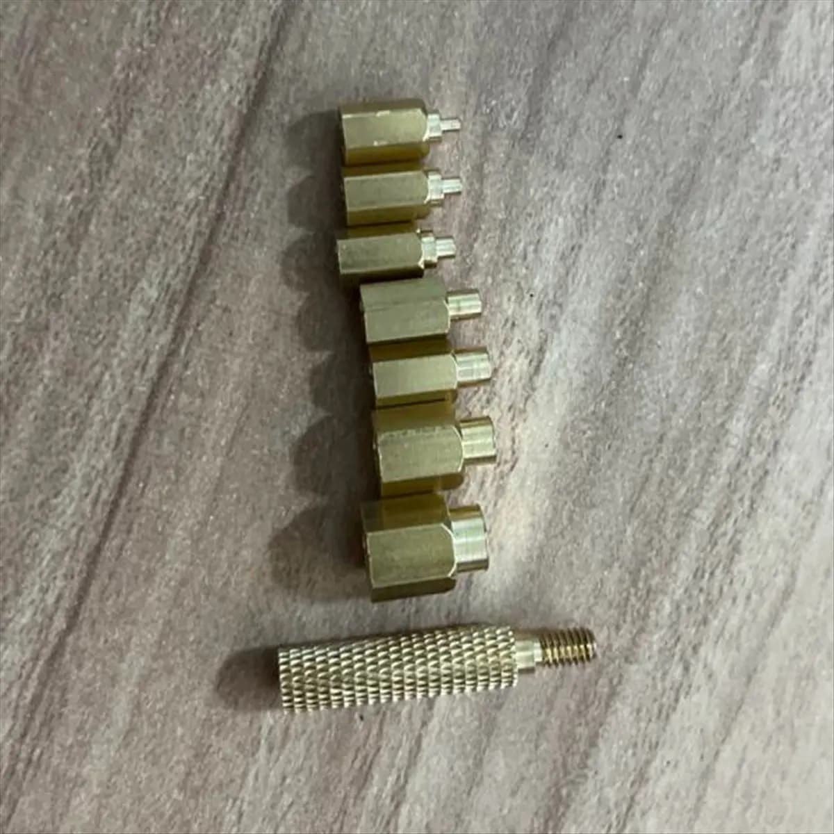 AT16 Heat Insert Nut Iron Tip M2-M8 Brass Thread Head Hot Melt Nut Heat Insertion Tool for Plastic 3D Printer Soldering Iron