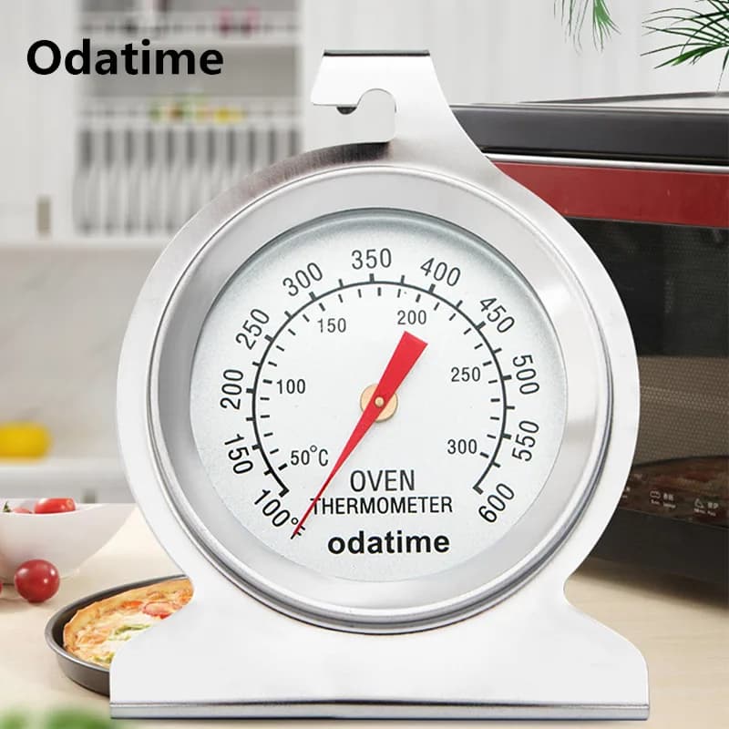Termometro da forno da cucina Odatime per barbecue, carne, pizza, cottura al barbecue, termometro in acciaio inossidabile, misuratore di temperatura per cottura degli alimenti