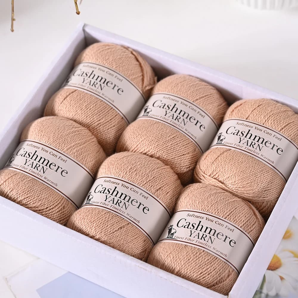 6 Balls Cashmere Yarn 300g Soft Warm Yarn for Sweater Scarf Hat Crochet Knitting DIY Handcraft Supplies
