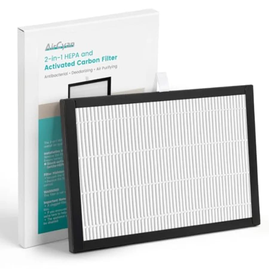 Filtro per Purificatore d'Aria a Doppio Strato, Design ad Alta Efficienza, Ricambio HEPA per Purificatore d'Aria GF10C Blu