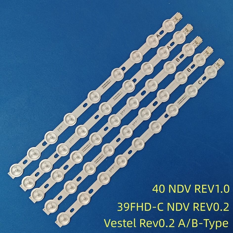 Striscia di retroilluminazione a LED 40" 39" NDV REV1.0 ABC 40L3433DG 40L3453R 40L1333DB 40L1333DG VESTEL VES390UNDC-01 VES400UNDS-01
