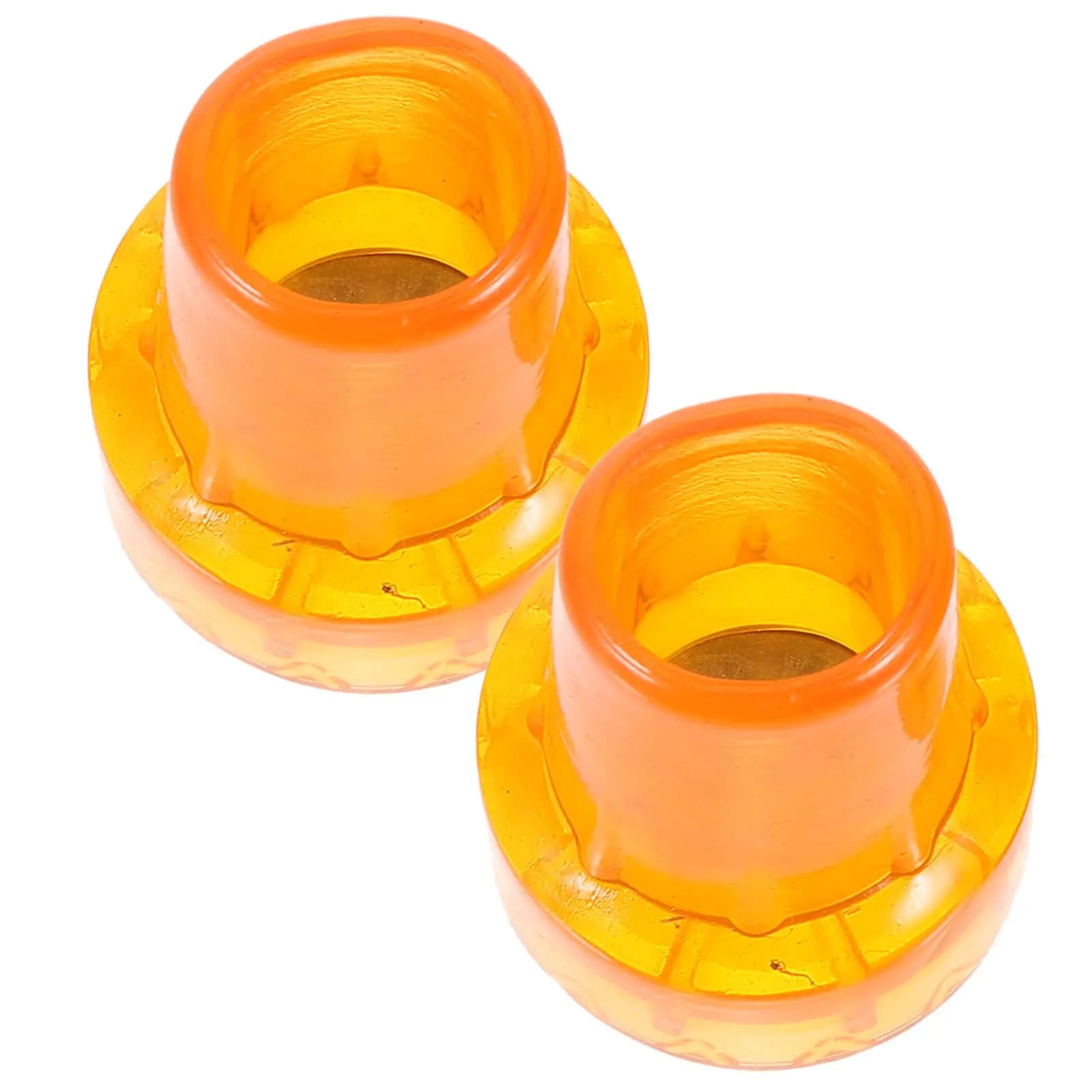 2Pcs Wear-Resistant Plastic Crutch Tips Anti-Skid Walking Pole Tip Replacement for Canes Trekking Poles Hiking Stability Grip