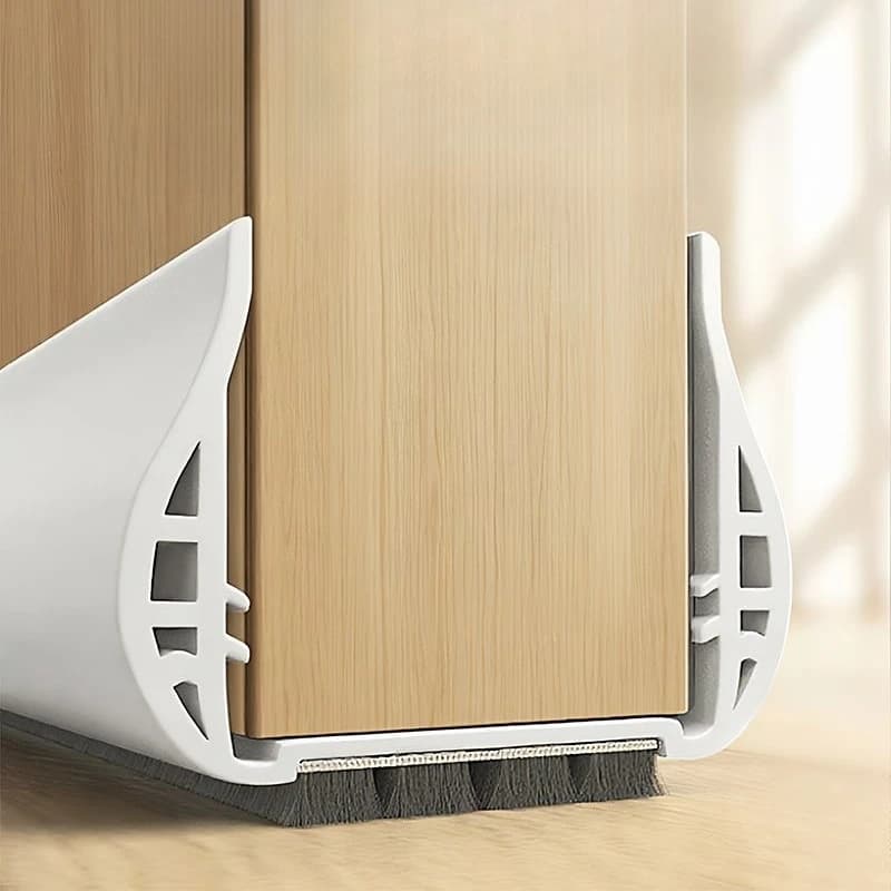 Striscia di tenuta per porta silenziosa con spazzola Antivento Antipolvere Anti insetti Tappo per porta in PVC addensato Spellatura inferiore
