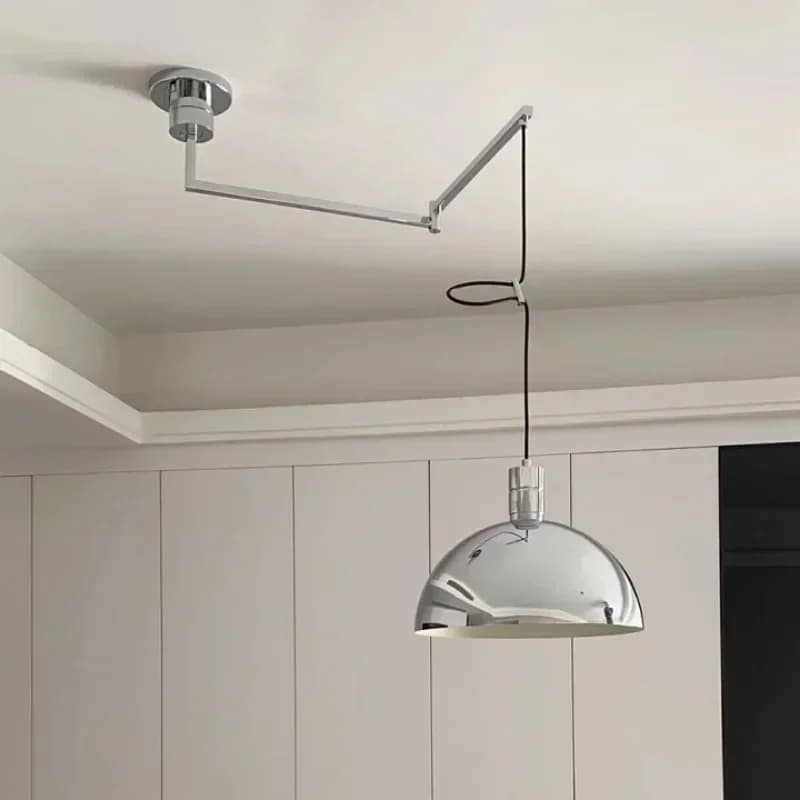 2025 Moderno Retro Shift Telescopico Palo Lungo Lampadario a Testa Singola Borsa Casa Ristorante Lampada Semplice Creativo Bilanciere Studio L