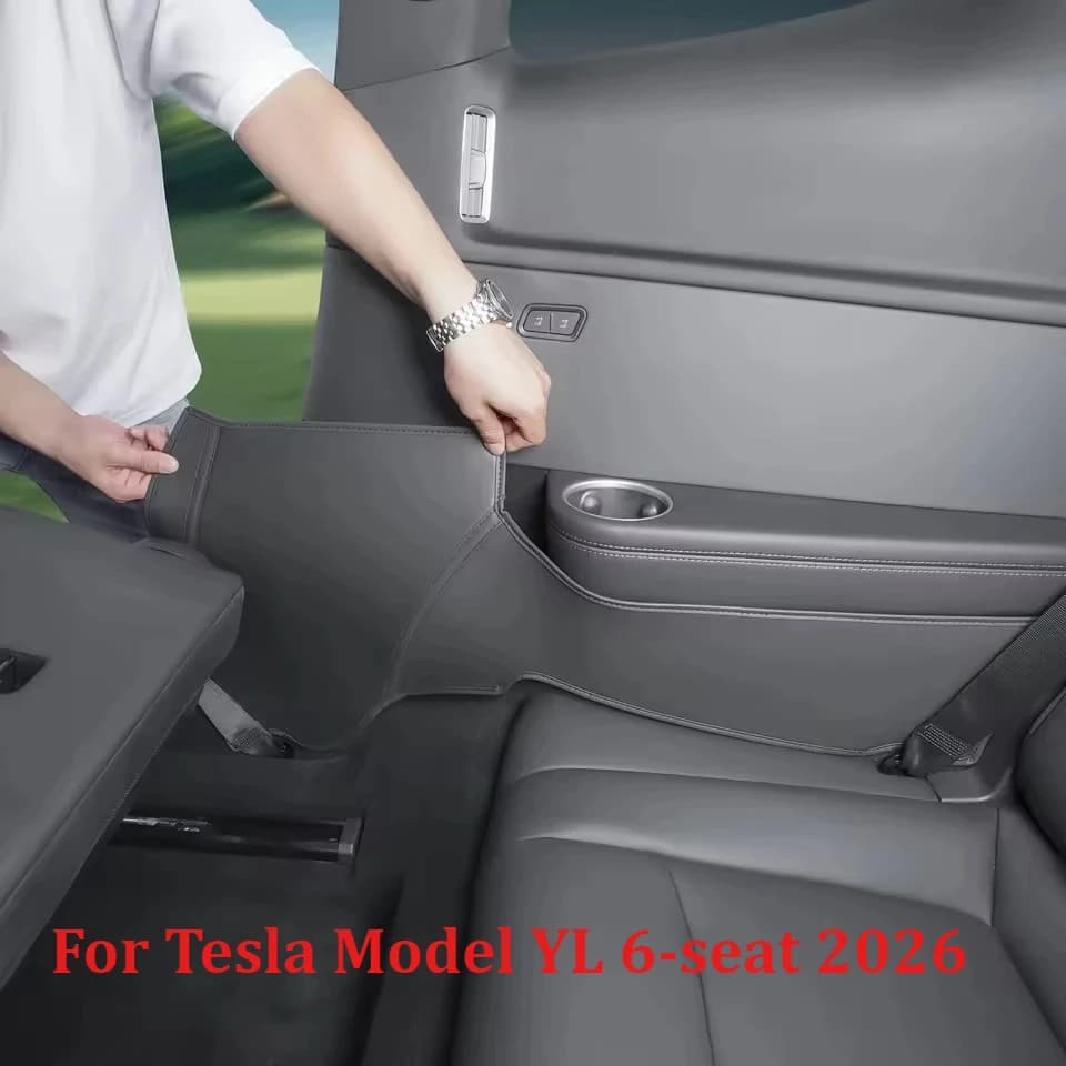 Per Tesla Model YL 6 posti 2026: Tappetino Protettivo Antigraffio e Anti-usura per Pannello C-Pillar Porta Posteriore e Lato Sedile Terza Fila