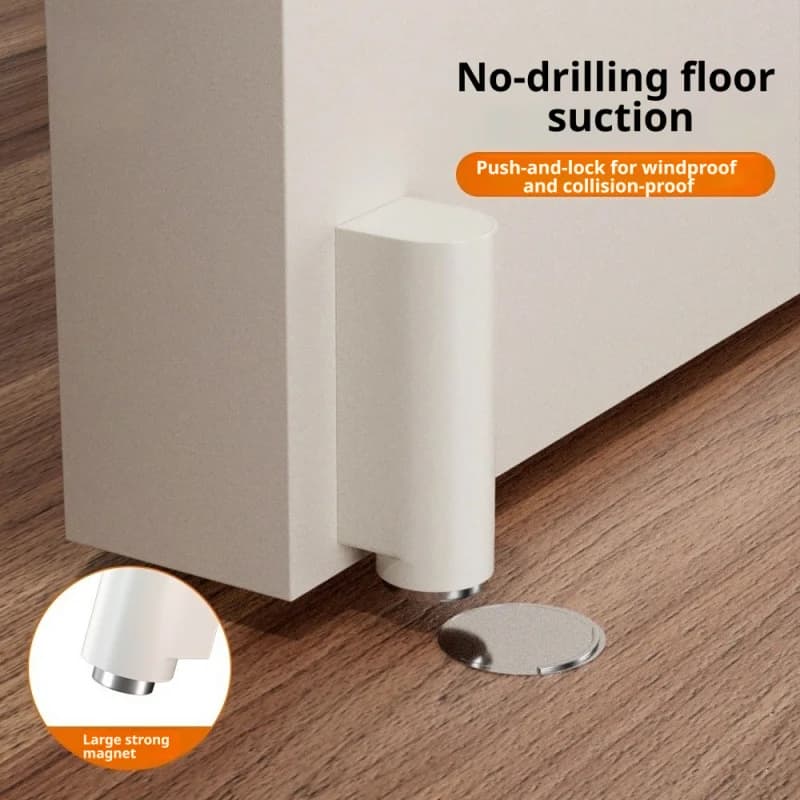 Magnetic Door Stopper Wall Protector Bumper Hidden Door Seat Home Decor Furniture Hardware