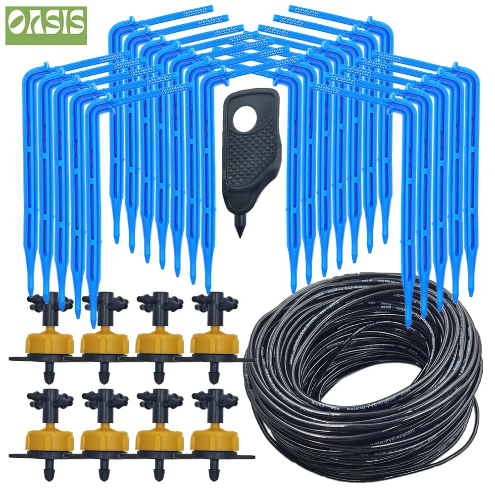 Irrigazione a goccia per serra sistema di irrigazione a 2 vie con freccia a goccia a 4 vie da 3/5mm per vaso da giardino 10set/20set